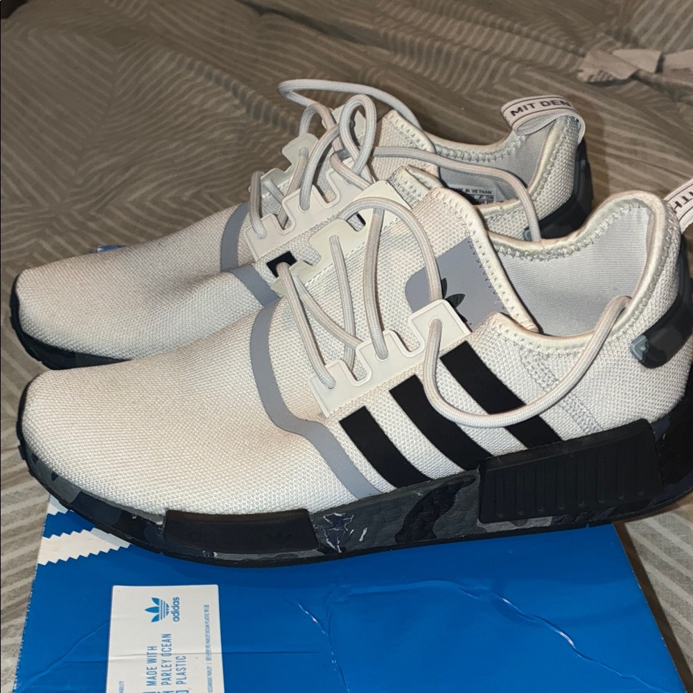 Adidas White and Black Athletic Shoes